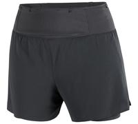 Salomon - Breathable, quick-drying trail running shorts - Sense Aero 2In1 Trail 4" W Deep Black for Women - Size S Black S