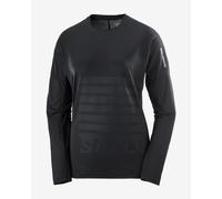 Salomon Sense Aero GFX Long Sleeve T-Shirt Black Women - XS