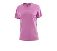 Salomon Sense Aero Graphic Women's T-Shirt | UK L in Iris Orchid/Acid Lime