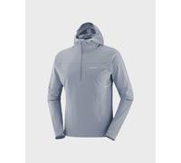 Salomon - Windbreaker jacket - Sense Aero Hybrid HZ Hd M Trade Winds for Men in Softshell - Size L - Grey Grey L