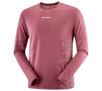 Salomon - Ultra-light long sleeve T-shirt - Sense Aero LS Tee GFX M Nocturne/Whisper White for Men - Size M - Burgundy Burgundy M