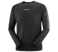 Salomon - Ultra-light long sleeve T-shirt - Sense Aero LS Tee GFX M Deep Black/Black Beauty for Men - Size S Black S