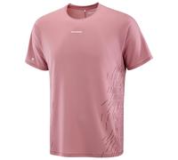 Salomon - Sense Aero S/S Tee GFX - Running shirt size L, pink