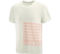 SALOMON Sense Aero Ss Tee Gfx - Men - Green / Red - size L- model 2025 L