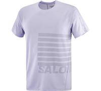 SALOMON Sense Aero Ss Tee Gfx - Men - Purple / Grey - size XL- model 2025 XL
