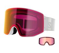 Salomon - Sentry Prime White Sigma Poppy Red + Sigma Light Blue - Goggles