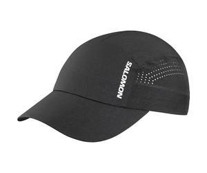 Salomon Shakeout Cap, Breathable Lightweight Quick-Dry Running Cap, Minimal Bulk for Mobility, Packable Design DEEP Black