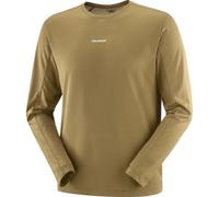 SALOMON Shkout Core Ls Tee - Men - Brown / Green - size XL- model 2025 XL