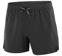 Salomon - Road running shorts - Shakeout Easy Shorts 5” M Deep Black for Men - Size XL Black XL