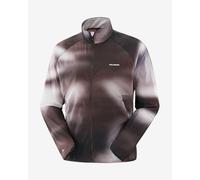 Salomon SHKout Fly GFX Windbreaker Jacket brown white - L