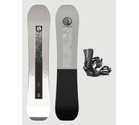 Salomon Sight+Rhythm Black M 2026 Snowboard Set pattern 150