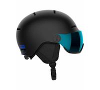 Salomon - Ski/snowboard helmet - Orka Visor Black/Flash Blue - Kid Size 56-59 cm Black 56-59 cm