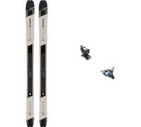 Salomon - Ski touring bindings - Touring Ski Set Mtn 86 W Carbon Rainy Day/Aruba Blue 2024 for Women in Aluminium - Black Black 164 cm.172 cm