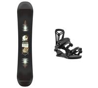 Salomon Snowboard - Men's all-mountain snowboard - Pack Pulse 2026 for Men - Black Black 156 cm