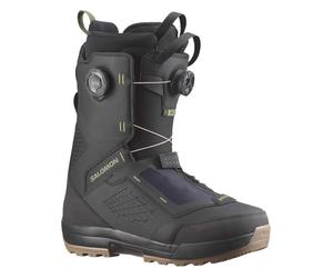 Salomon Snowboard - Men's Snowboard boots - Echo Dual Boa Wide Black/Deep Lichen Green for Men in Wool - Size 7 UK Black 7 UK