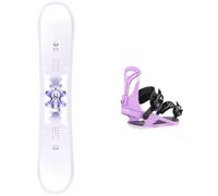 Salomon Snowboard - Snowboard Bindings - Pack Lotus 2025 for Women in Nylon - White White