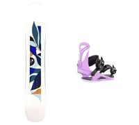 Salomon Snowboard - Snowboard Bindings - Pack Rumble Fish 2025 for Women in Nylon - White White
