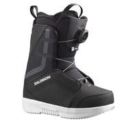 Salomon Snowboard - Snowboard Boots - Project Boa Black/Black/White - Kid Size 21.5 Black 21.5