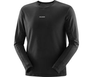 Salomon - Soft and breathable long-sleeved T-shirt - Shakeout Core LS Tee M Deep Black for Men - Size M Black M
