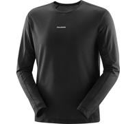 Salomon - Soft and breathable Long sleeves T-shirt - Shakeout Core LS Tee M Deep Black for Men - Size XL Black