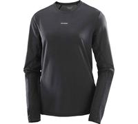 Salomon - Soft and breathable Long sleeves T-shirt - Shakeout Core LS Tee W Deep Black for Women - Size M Black