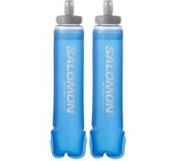 Salomon Soft Flask 500ml/17oz 42 Unisex Hydration accessory, Easy to use, Comfort, High-flow valve, Clear Blue (Pack of 2)