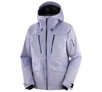 Salomon - Warm, waterproof ski jacket - Spark Jacket M Blue Granite for Men in Recycled Polyester - Size S - Purple Purple S