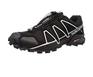 Salomon Speedcross 4 Gore-Tex Men's Trail Running Shoes, Waterproof, Precise Foothold, and Weatherproof Comfort, Black, 7.5