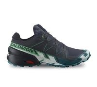 Salomon Speedcross 6 Men's Trail Running Sneakers - Legendary Grip Hiking Shoes, Lightweight Design, Fiery Revamped Upper, Carbon/Tahitian Tide/White, 11 UK