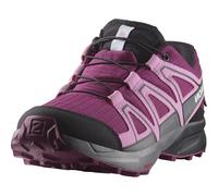 Salomon Speedcross Climasalomon Waterproof Unisex Kids Hiking and Running Shoes, Precise fit, Grip, and Practical Comfort, Plum Caspia, 4