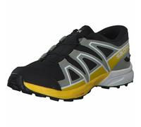 Salomon Speedcross Climasalomon™ Waterproof Unisex Kids Trail Running Shoe, Black Wrought Iron Lemon, 13.5 UK Child