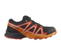 Salomon Speedcross Junior Trail Running Shoes | UK J3.5 in Black/Cherry Tomato/Turmeric