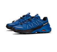 Salomon Men's Speedcross Peak Hiking Shoe, Lapis Blue/Black/White, 9.5 UK