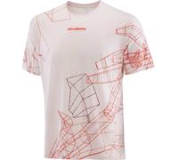 Salomon - Stretch, ultra-lightweight and breathable running T-shirt - S/Lab Speed Tee M Lilac Ash Fiery Red for Men - Size S - Beige Beige S
