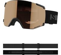 Salomon Sview Access Unisex Goggles Ski Snowboarding Extended field of vision Eye fatigue glare reduction and No more fogging Black One Size
