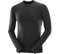 Salomon - Thermo-regulating Long sleeves T-shirt - S/Lab Ultra Seamless LS Tee U Deep Black for Men - Size S Black