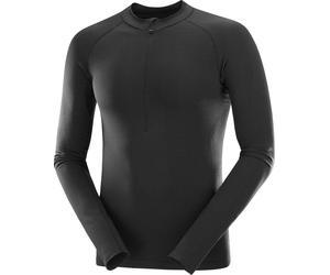 Salomon - Thermo-regulating Long sleeves T-shirt - S/Lab Ultra Seamless LS Tee U Deep Black for Men - Size L Black L