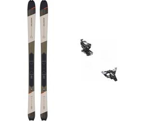Salomon - Touring skis - Touring Ski Set Mtn 80 Carbon Rainy Day 2024 in Wood - Grey Grey 158 cm.164 cm