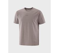 Salomon Trackline Short Sleeve T-Shirt Brownish Grey - XL