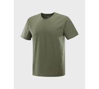 Salomon - Versatile hiking T-shirt - Trackline SS Tee M Grape Leaf for Men - Size L - Green Green L