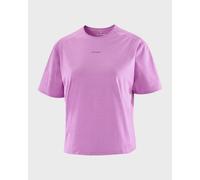 Salomon Trackline Short Sleeve T-Shirt Pink Violet Women - L