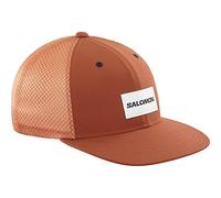 Salomon Trucker Unisex Cap with Flat Visor, Soft and Breathable Mesh, Recycled Fibers, Protect from the Sun, Bold Style, Orange, Large/Extra Large