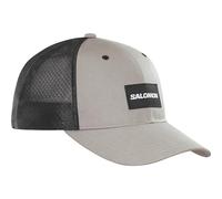 Salomon Trucker Unisex Curved Cap, Bold Style, Vesatile Wear, and Breathable Comfort, Grey, S/M