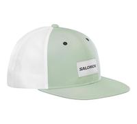 Salomon Trucker Unisex Flat Cap, Bold Style Versatile, Trail Running Hiking Recycled Content, and Breathable Comfort, Turquoise, S/M