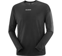 Salomon - Ultra-light long sleeve T-shirt - Sense Aero LS Tee GFX M Deep Black/Black Beauty for Men - Size S Black