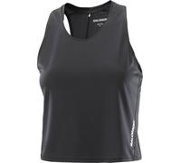 Salomon - Ultra-lightweight and breathable road running tank top - Sense Aero Short Tank W Deep Black for Women - Size S Black S