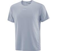 Salomon - Ultra-lightweight, breathable running T-shirt - Sense Aero SS Tee GFX M Trade Winds Pearl Blue for Men - Size L - Grey Grey L