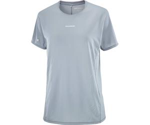 Salomon - Ultra-lightweight, breathable running T-shirt - Sense Aero SS Tee GFX W Trade Winds Pearl Blue for Women - Size M - Grey Grey M