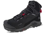 Salomon Unisex Adult Quest Winter Thinsulate Climasalomon Waterproof, Black/Goji Berry/Monument, 11.5 Women/10.5 Men