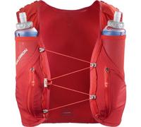 Salomon Unisex Advance Skin 12 | 12 Liter Hydration Trail Running Vest, Flame Scarlet/Haute Red, Medium